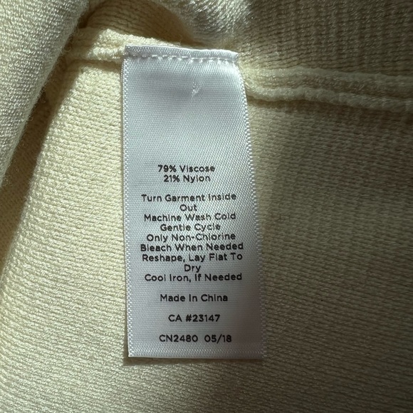 TALBOTS | Classic Cardigan in Cream with Gold Tone Buttons| Size L - Picture 4 of 4